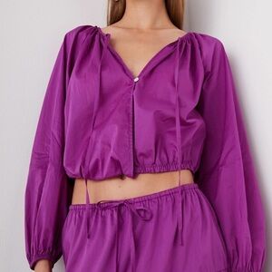 NWT Rails Katia Lightweight Summer Cotton Crop Top Berry